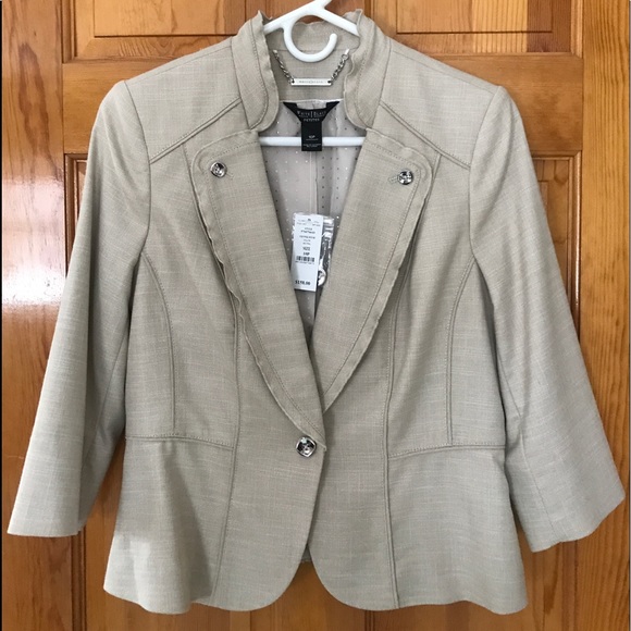 WHBM Blazer PM NWT Color Neutral - Picture 1 of 7